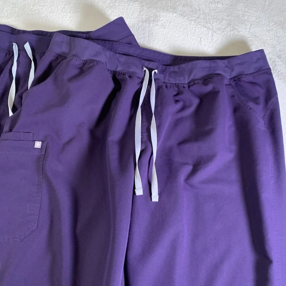 Figs Scrub Pants 4XLT Hunter Purple Kade Cargo Medical Healthcare Nursing Lot 2 - Picture 2 of 15